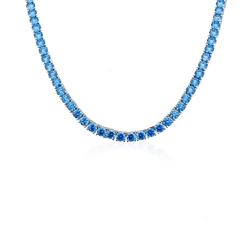 3 mm Renkli Su Yolu Kolyeler - 40 cm - 2
