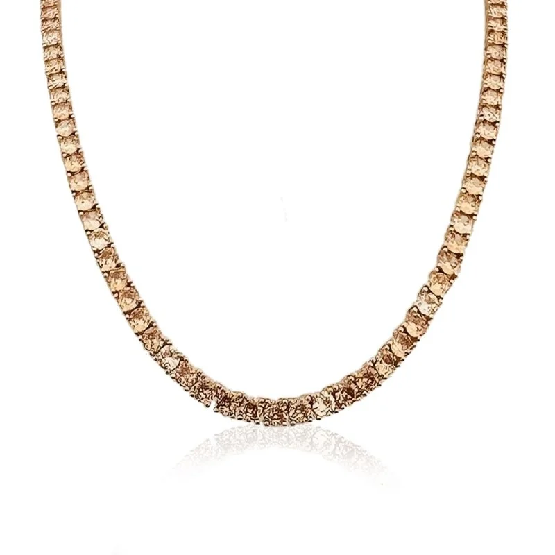 3 mm Rose Şampanya Su Yolu Kolye - 1