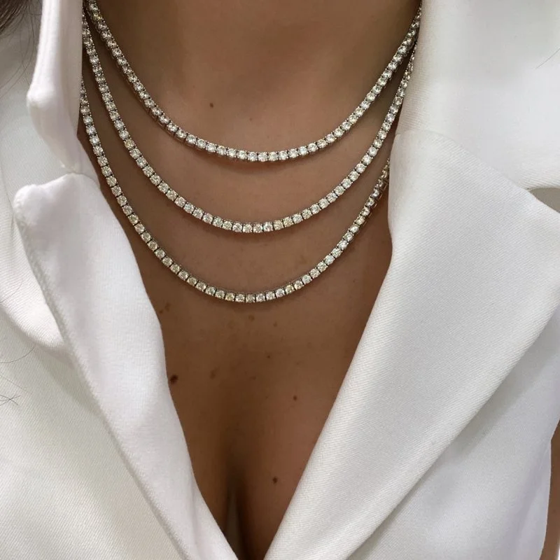 3 mm Şampanya Su Yolu Kolye - 50 cm - 2