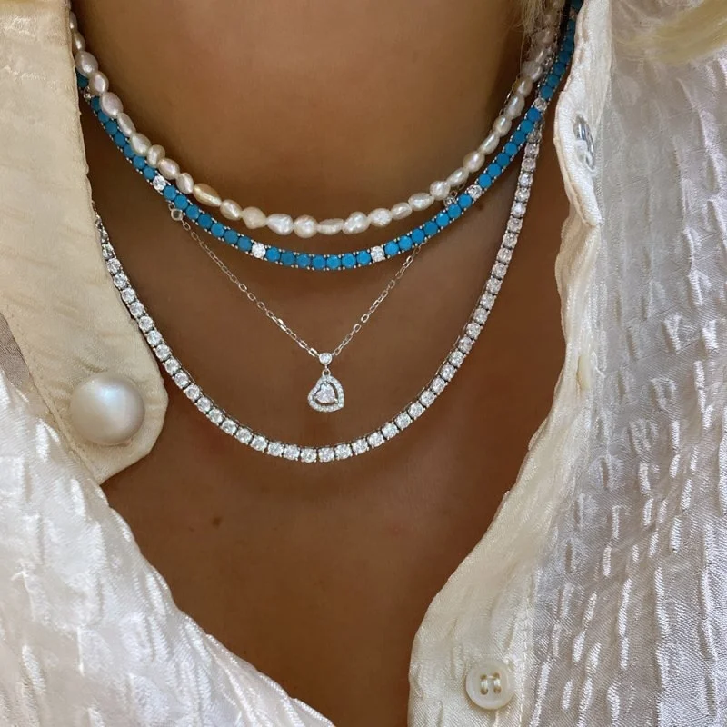 3 mm Su Yolu Kolye - 45 cm - 2