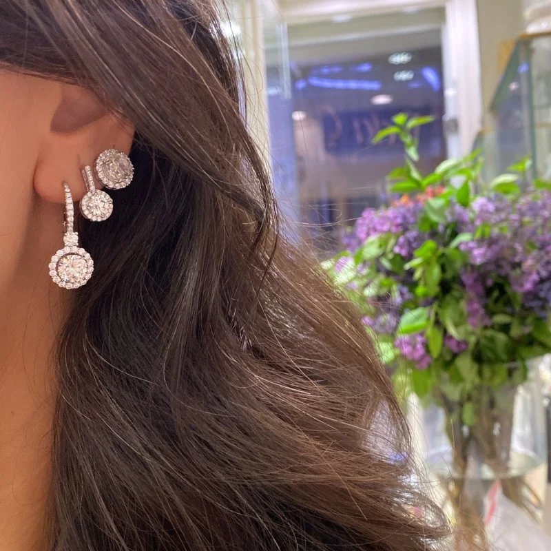 Auren Mozanit Taşlı Küpe - 2