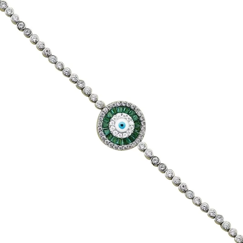 Baget Taşlı Camgöz Bileklik - 3