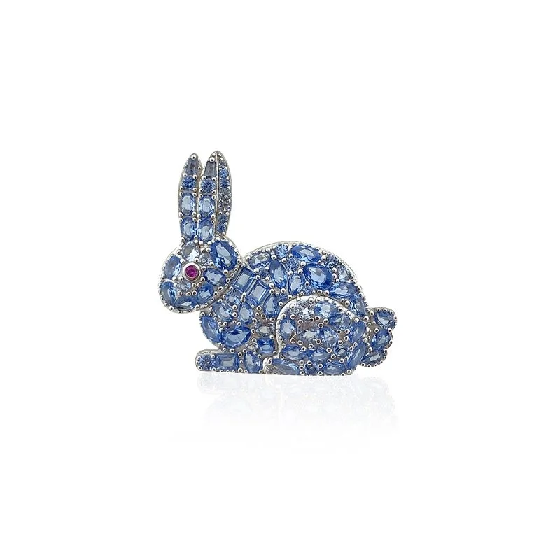 Blue Rabbit Broş - 1