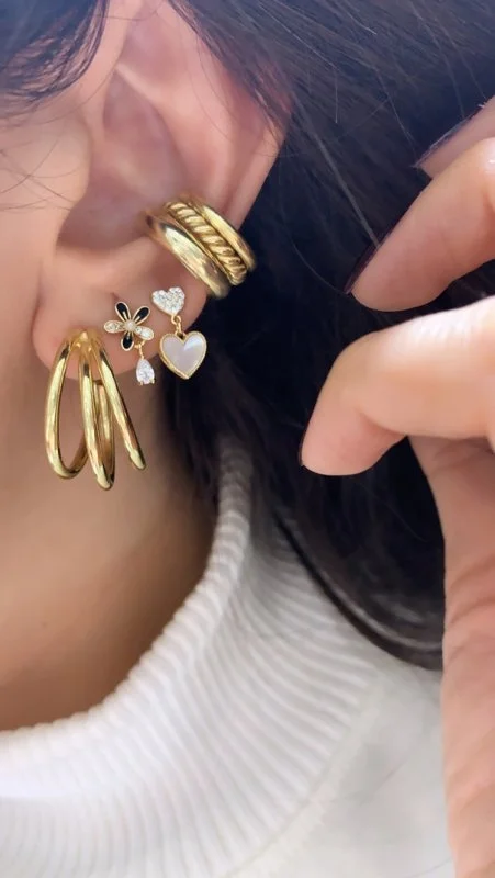 C Form Kıkırdak Küpe - 2