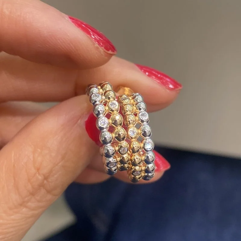 Çift Renk Topcuk Halka - 2