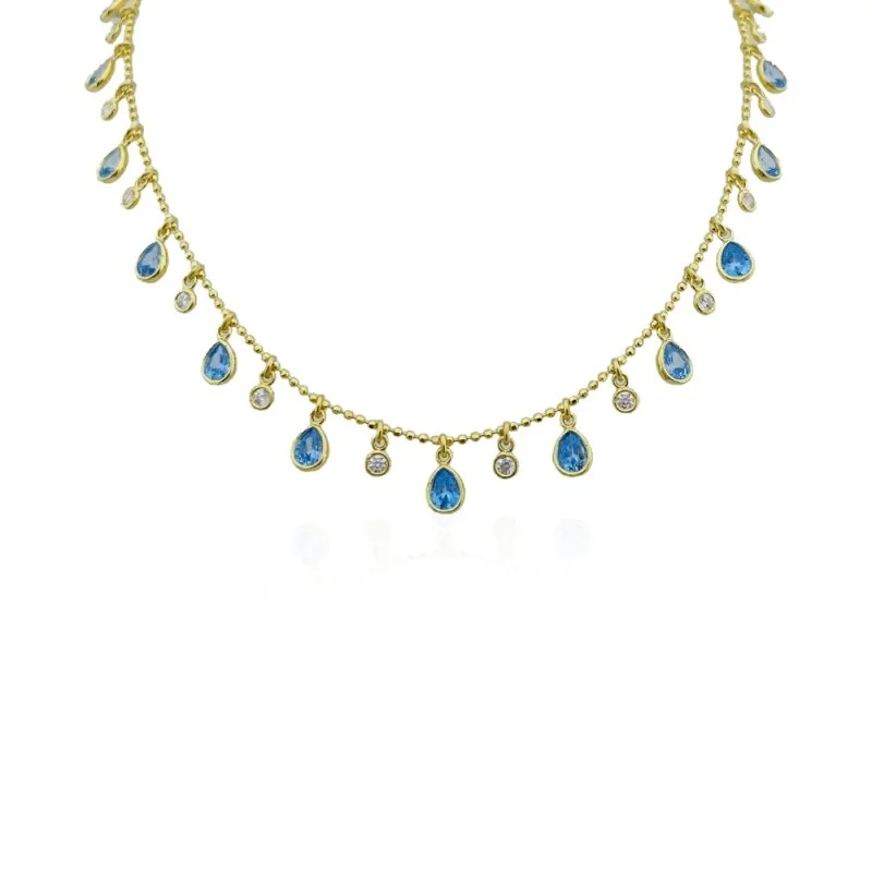 Damla Aqua Kolye - 1