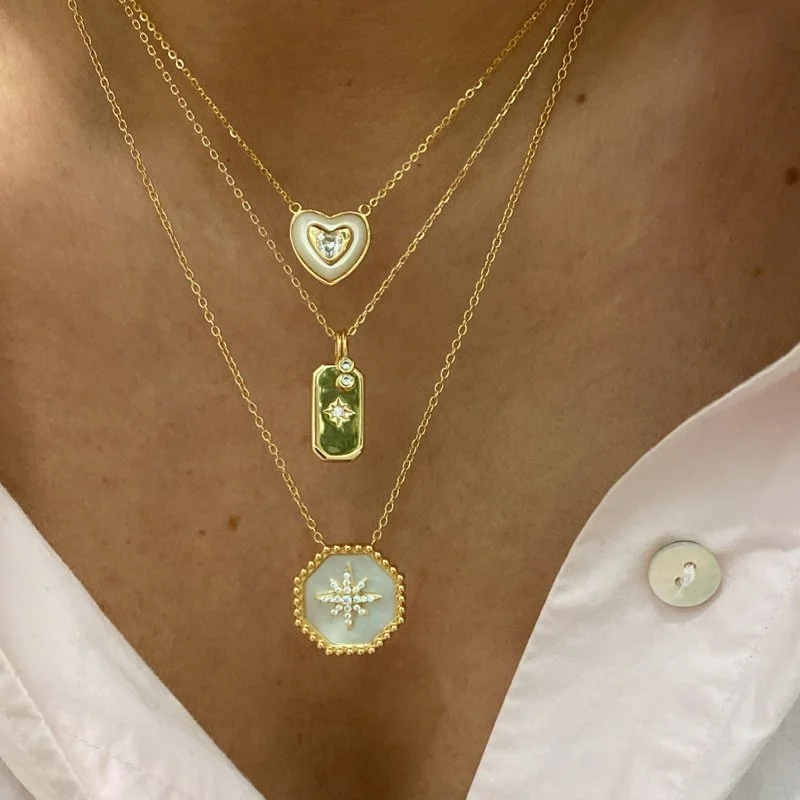 Espino Sedefli Kuzey Yıldızı Kolye - 2