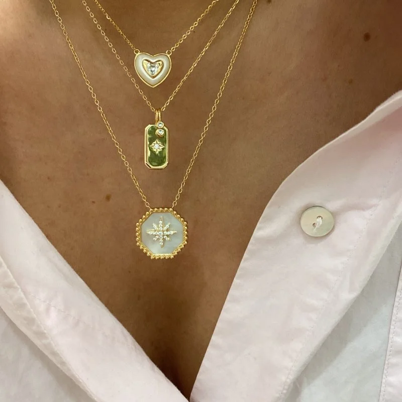 Espino Taş Detaylı Kolye - 2