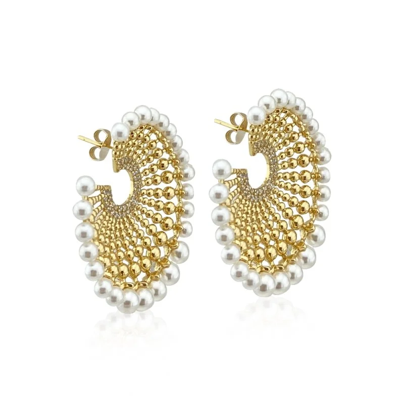 Glow İnci Süzmesi Küpe - 2