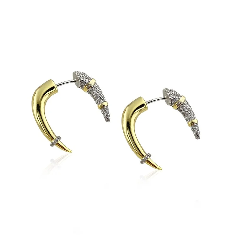 Golden Fang Küpe - 1