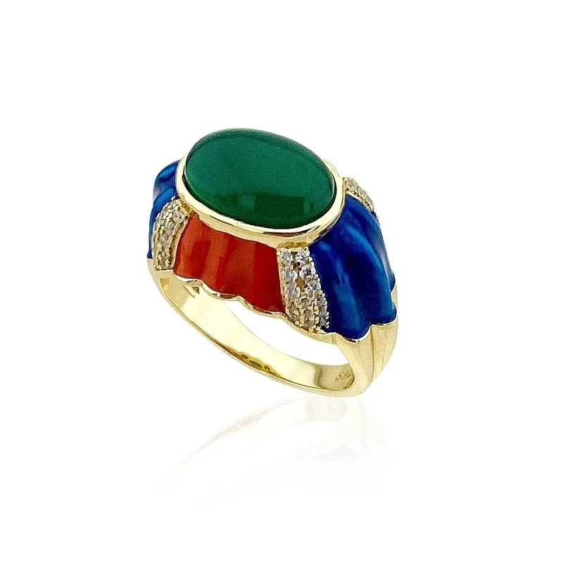 Grazia Renkli Mineli Yüzük - 2