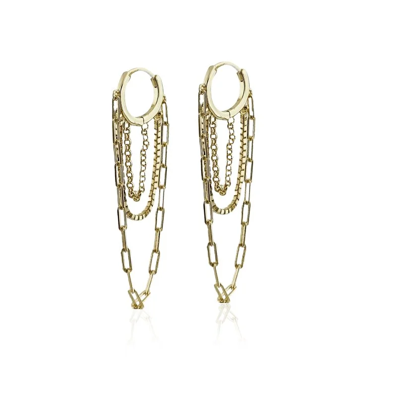 Halkada Zincir Küpe - 1