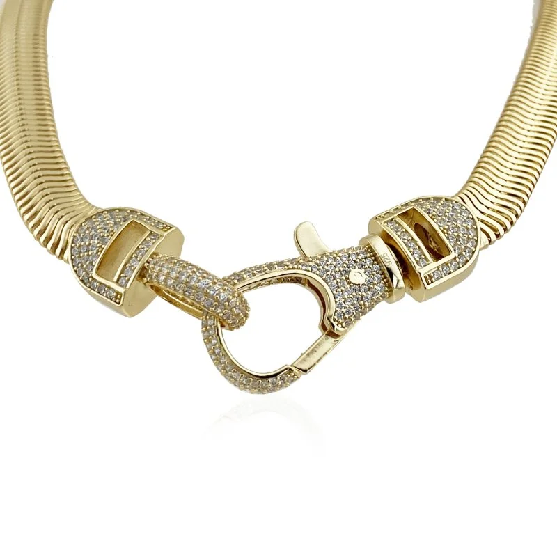 İtalyan Balık Sırtı Zincir Kolye - 4