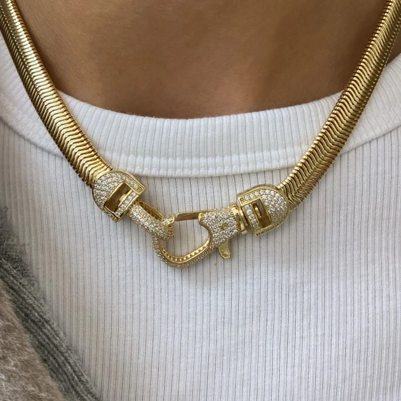 İtalyan Balık Sırtı Zincir Kolye - 2