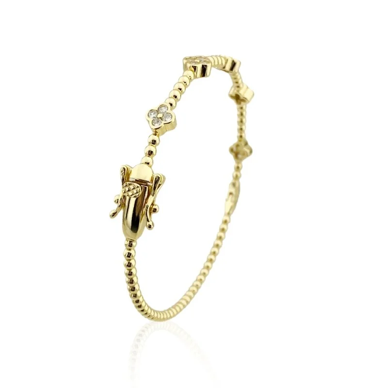 İtalyan Glamour Bileklik - Yonca - 3