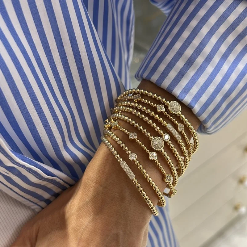 İtalyan Glamour Bileklik - Yuvarlak - 2