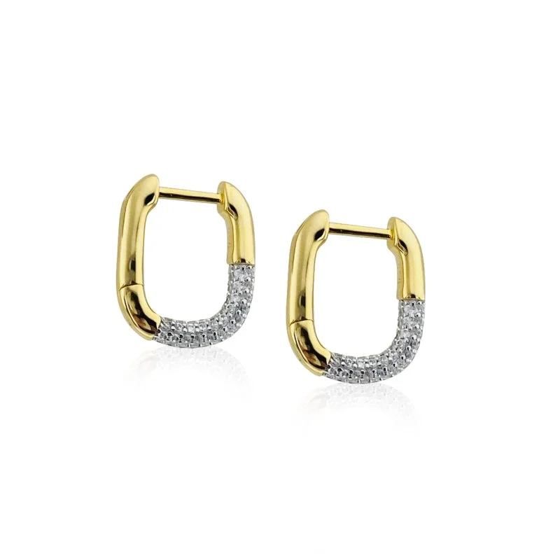 İtalyan U Taşlı Küpe - 1