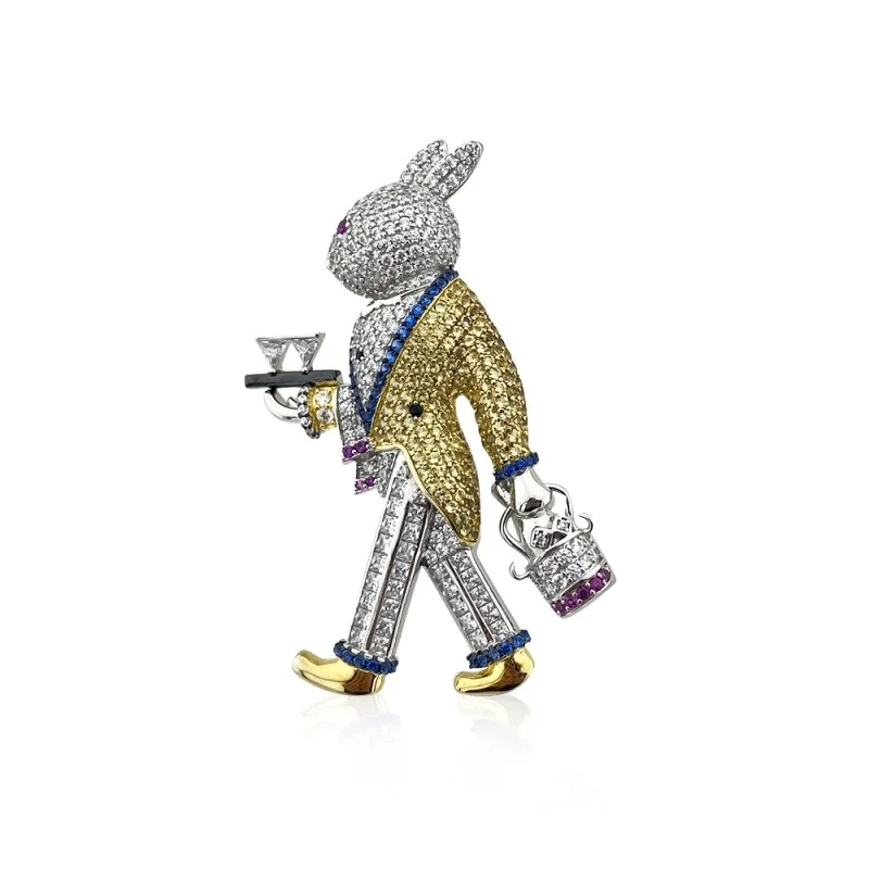 Jardin Rabbit Broş - 1