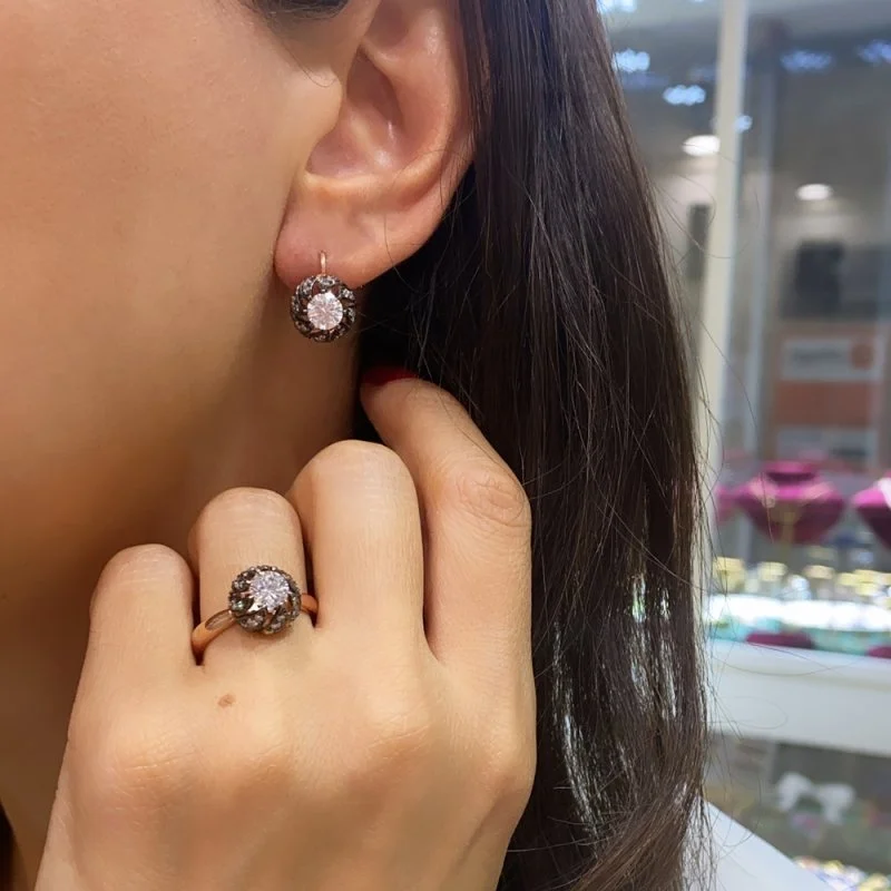 Kaz Ayağı Elmas Montür Yüzük - 4