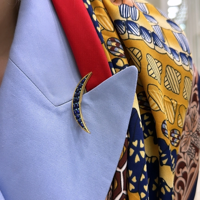 Lapis Hilal Broş - 2