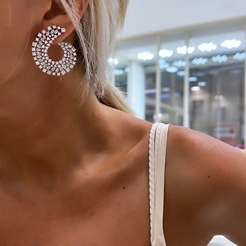 Minela Süzme Taş Küpe - 2