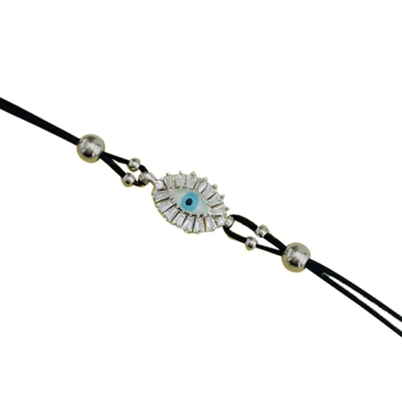 Mini Mineli Göz İp Bileklik - 2