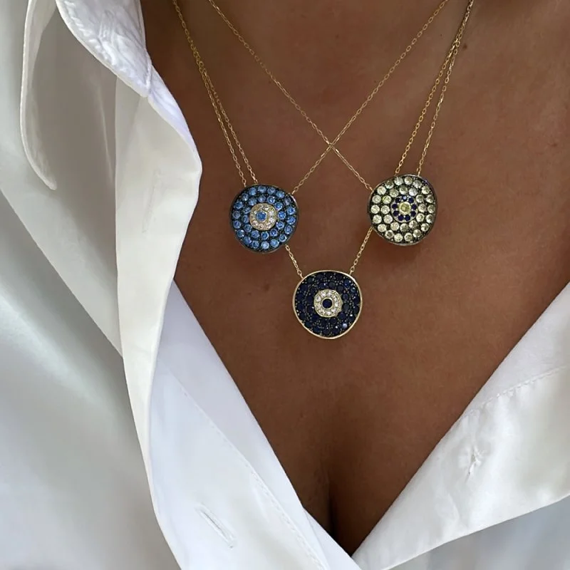 Minos Nazar Boncuğu Kolye - Şampanya - 3