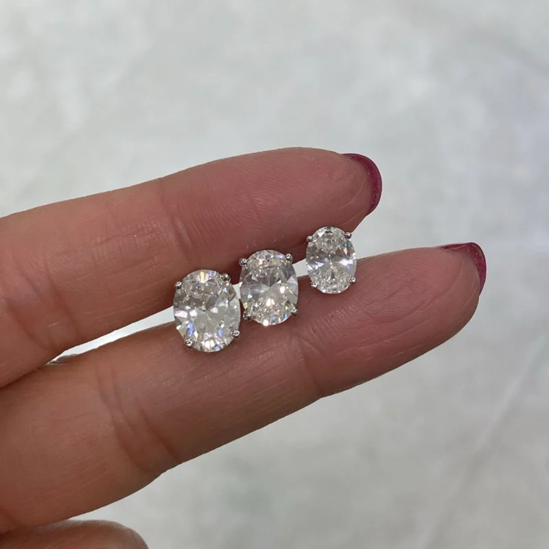 Mozanit Damla Küpe - 3 Karat - 2