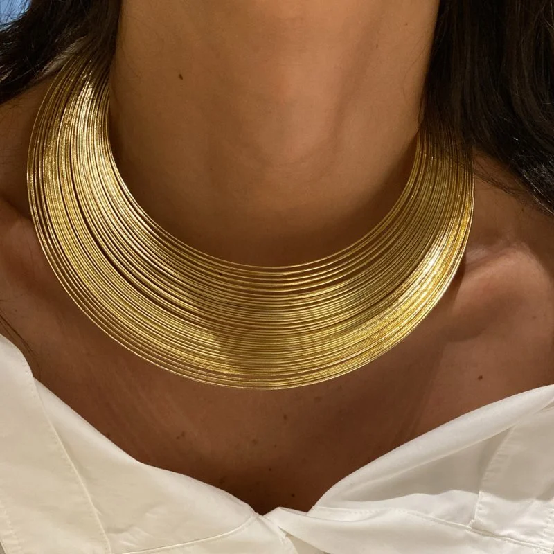 Oria Geniş Halka Tasma Kolye - 2