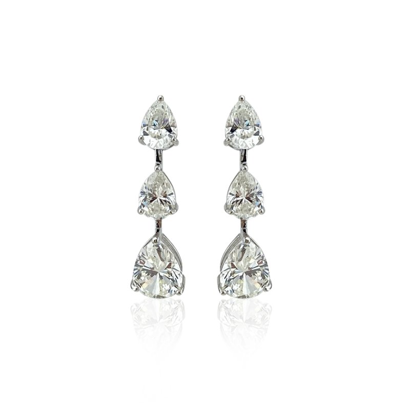 Mozanit Süzme Damla Küpe - by Eda Çetin