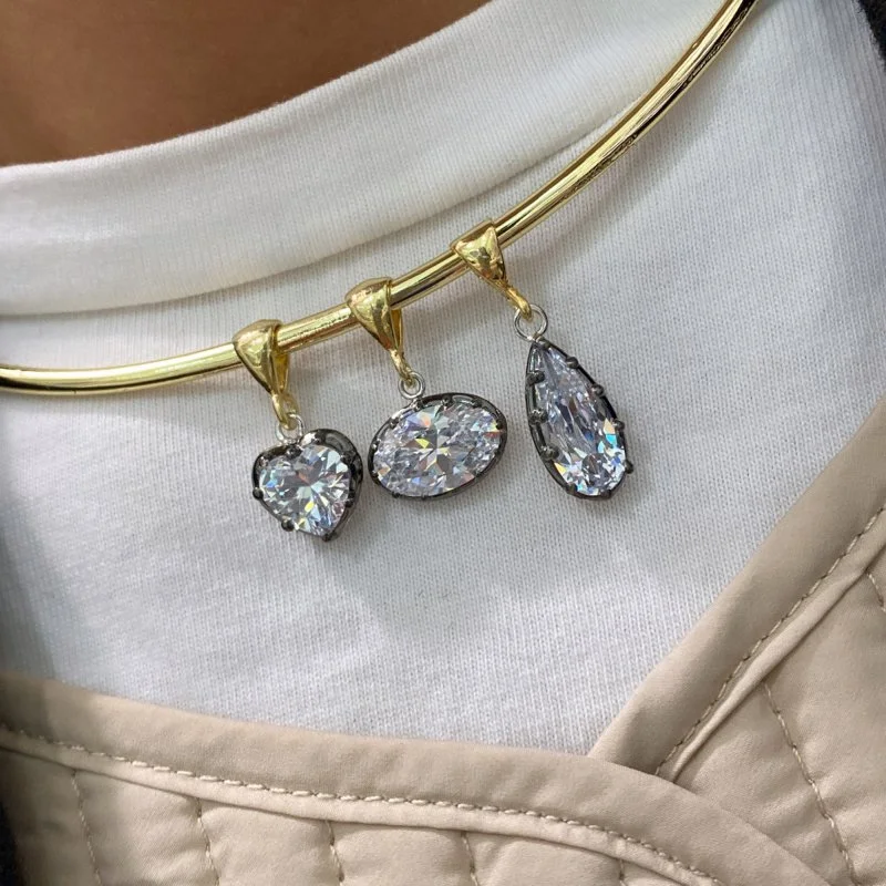 Piana Kalp Kolye Ucu - 3