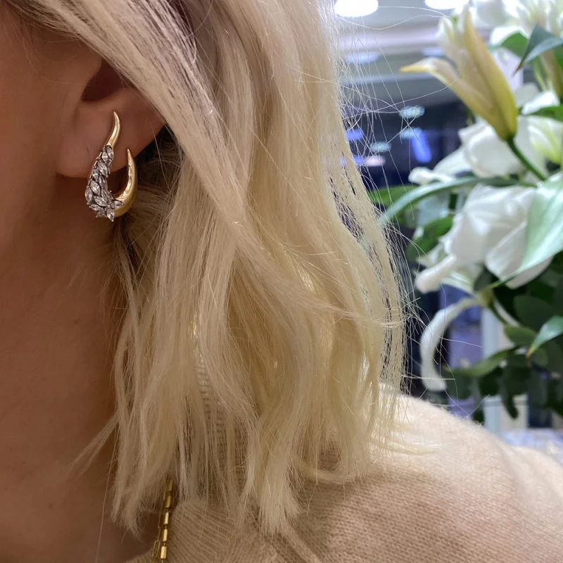 Pure Markiz Küpe - Oval Form - 1