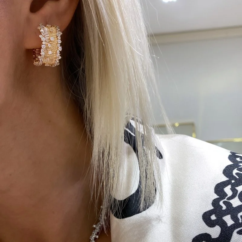 Pure Selection Süzme Taş Küpe - 3