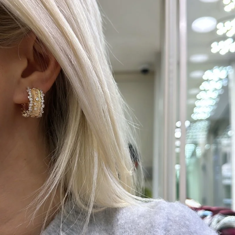 Pure Selection Süzme Taş Küpe - 2