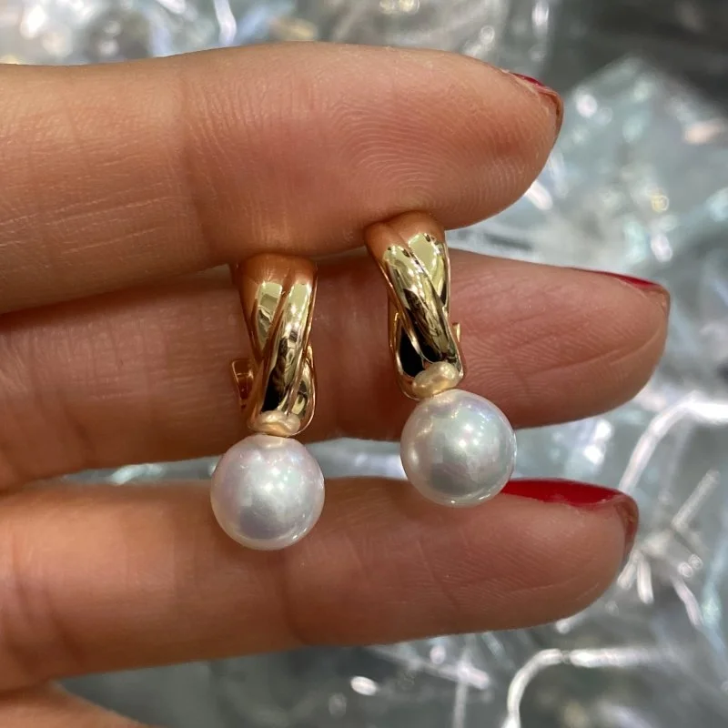 Rox Halkada İnci Küpe - 3