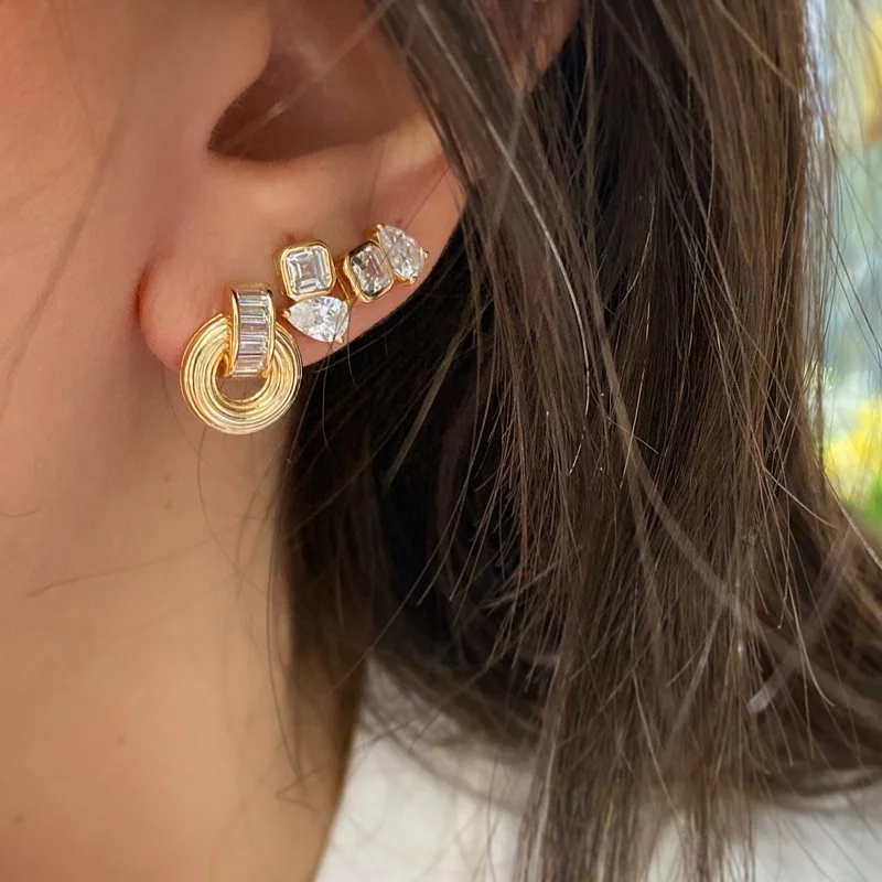 Roy Mini Asimetrik Küpe - 2