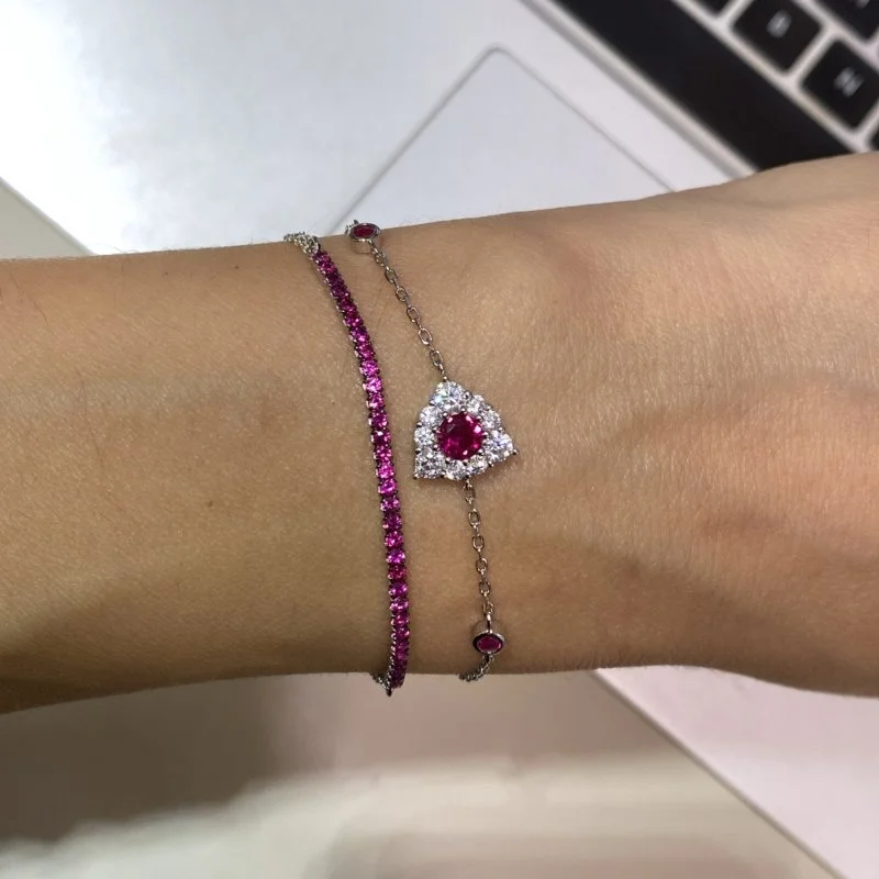 Ruby Nata İtalyan Bileklik - 2