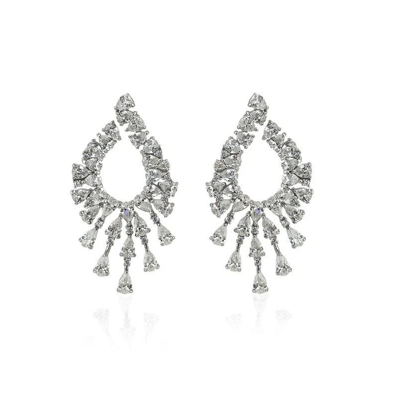 Semi Mozanit Taşlı Küpe - 1