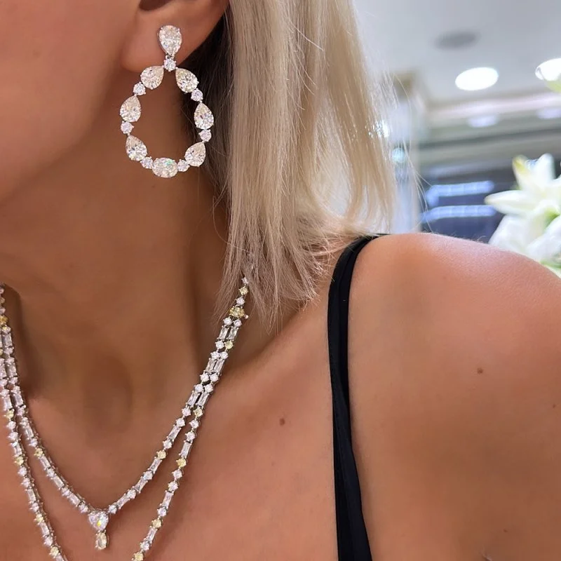 Severn Mozanit Taş Küpe - 2