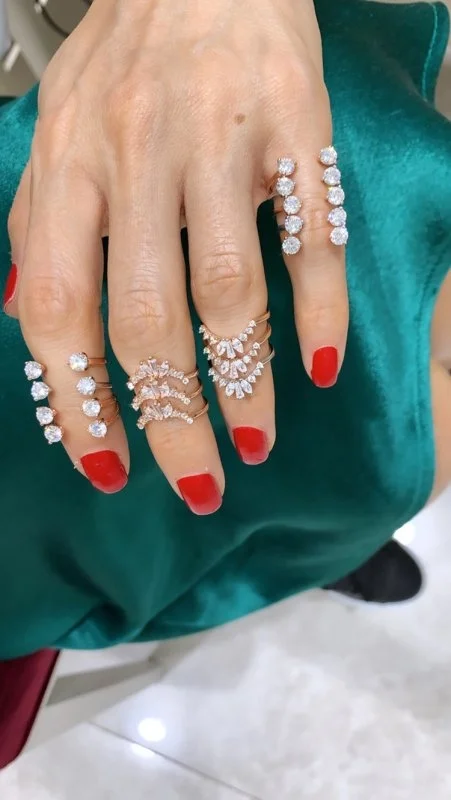 Çift Taş Eklem Yüzük - 2