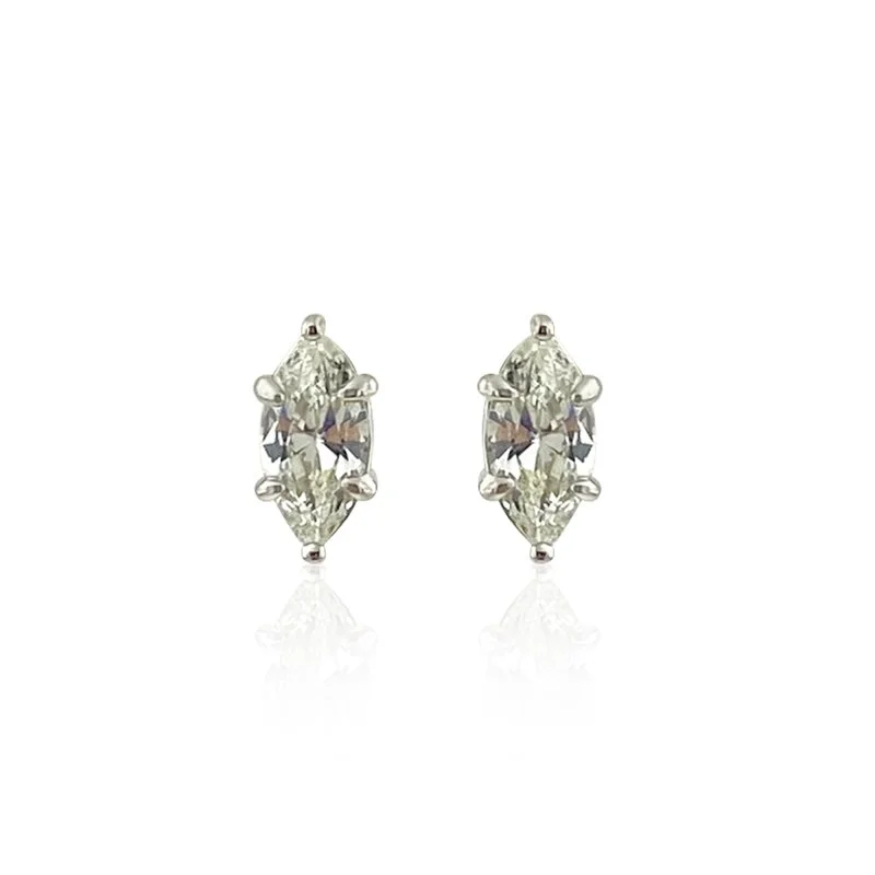 Solene Mozanit Markiz Küpe - Mini - 1