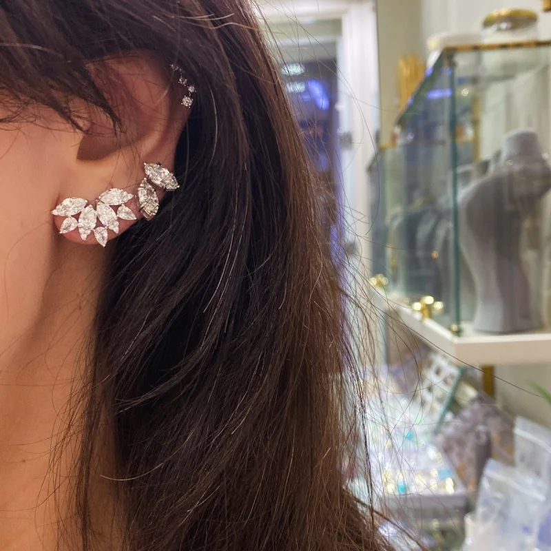 Solene Mozanit Markiz Küpe - 2