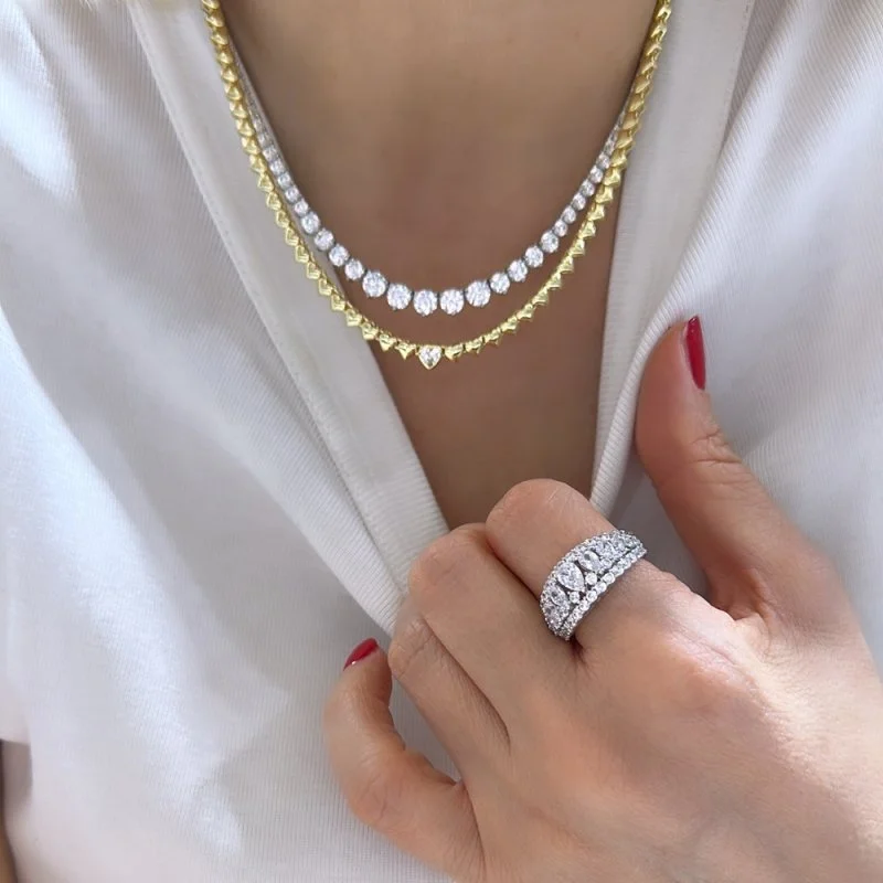 Süzme Su Yolu Kolye - 40 Cm - 3