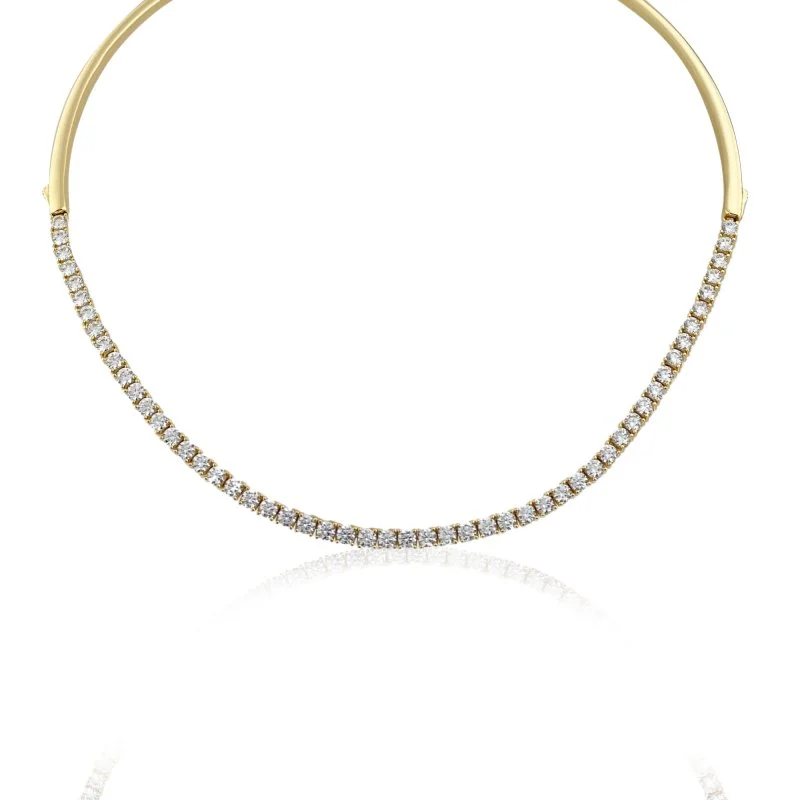 Taşlı Tasma Kolye - 1