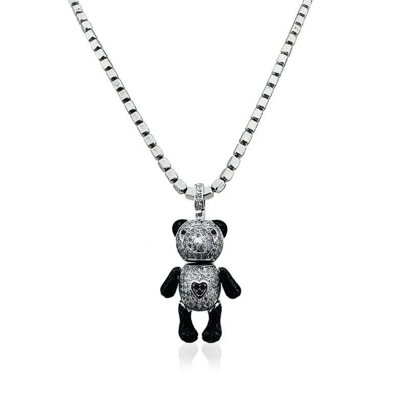 Teddy Taşlı Kolye - 1