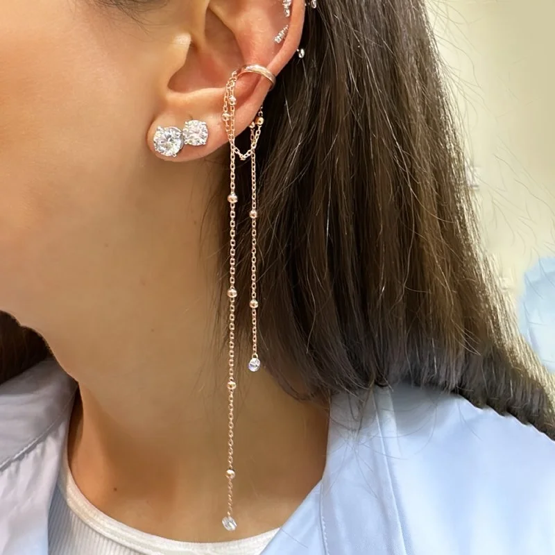 Topçuk Detaylı Kıkırdak Küpesi - 2