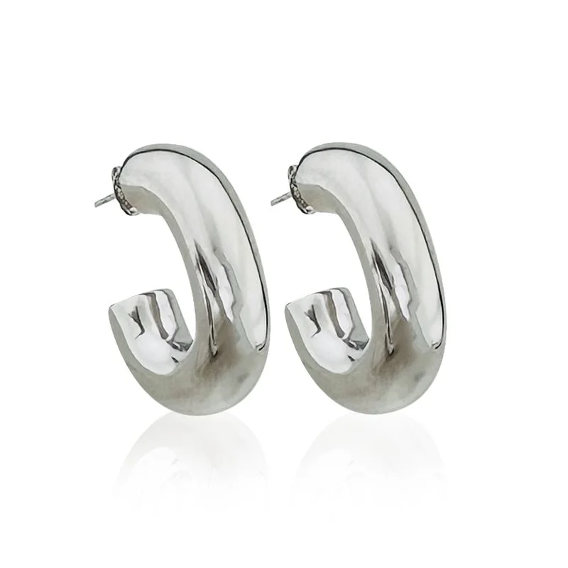 U Form İtalyan Küpe - 5