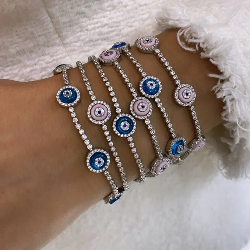 Yeni Seri İnce Camgöz Bileklik - Beşli - 3