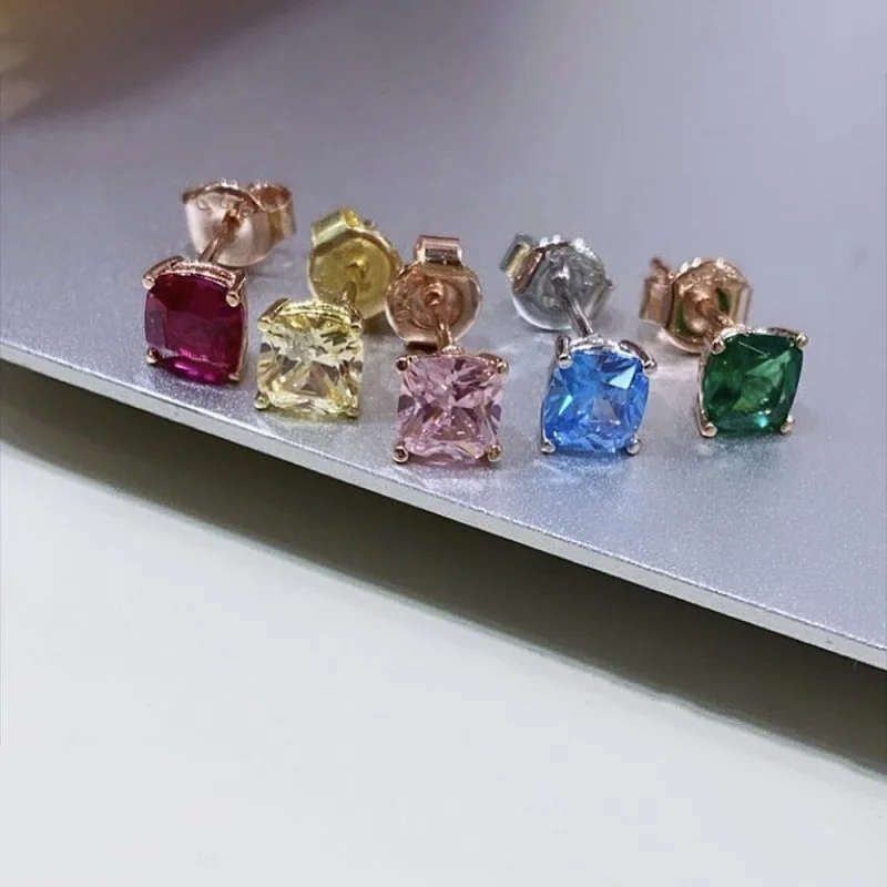 Yeşil Tektaş Küpe - 2